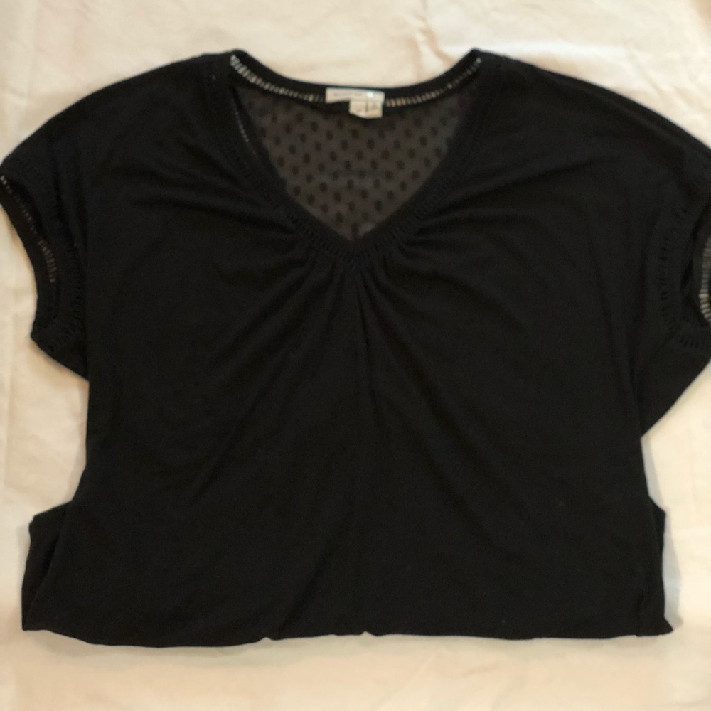 Black Anthropologie v neck shirt